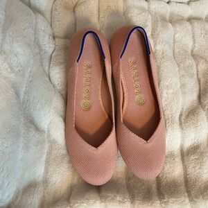 Rothy’s 8 Light Pink Knit Flexible Spring Round Toe Ballet Flat Work Shoes City